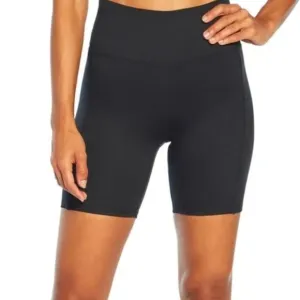 🦋 WILDFOX Sweat Biker Shorts Leopard Print Inside Band Black Large Workout