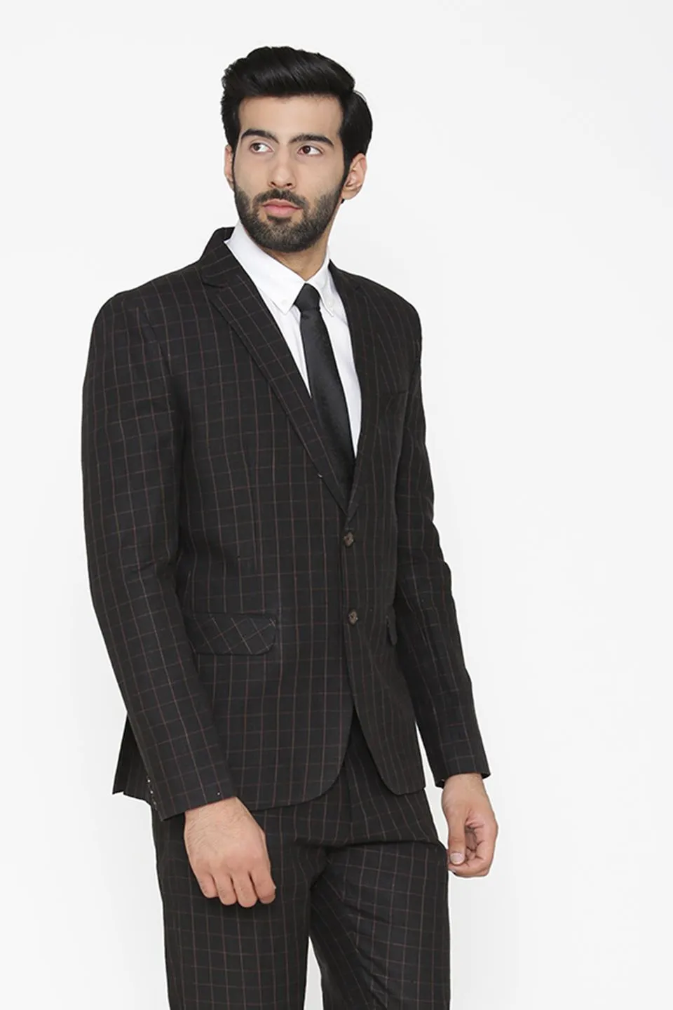 100% Pure Linen by Linen Club Black Blazer