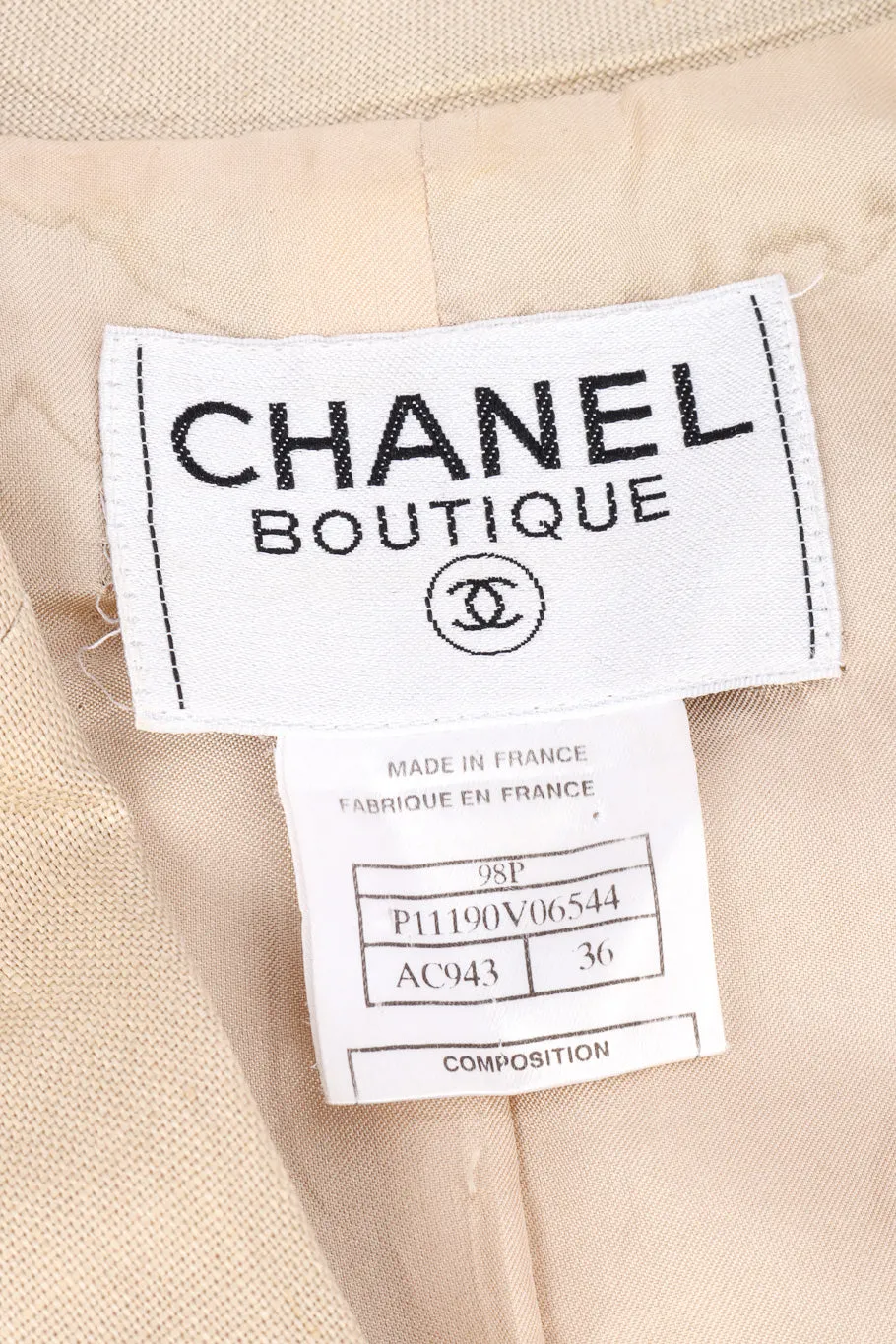 1998 S/S Linen Blazer
