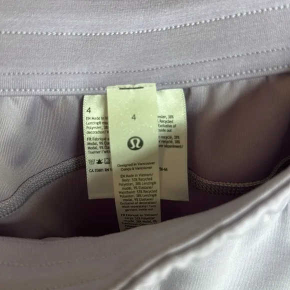 2024 Lululemon Softstreme High-Rise Short 4&quot;Dark Lavender