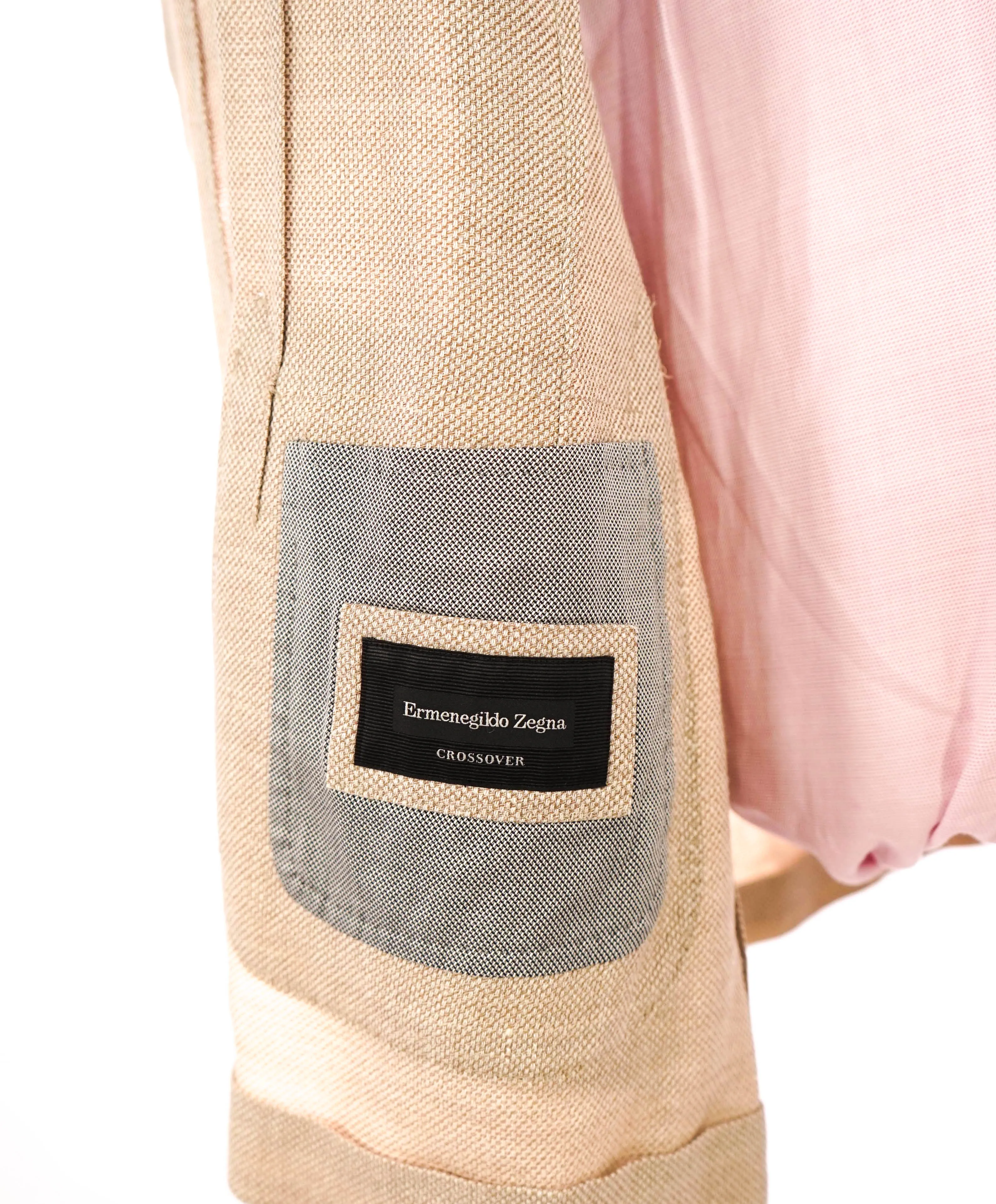 $2,695 ERMENEGILDO ZEGNA - *Crossover* Patch Pocket Wool/Silk/Linen Blazer - 42R