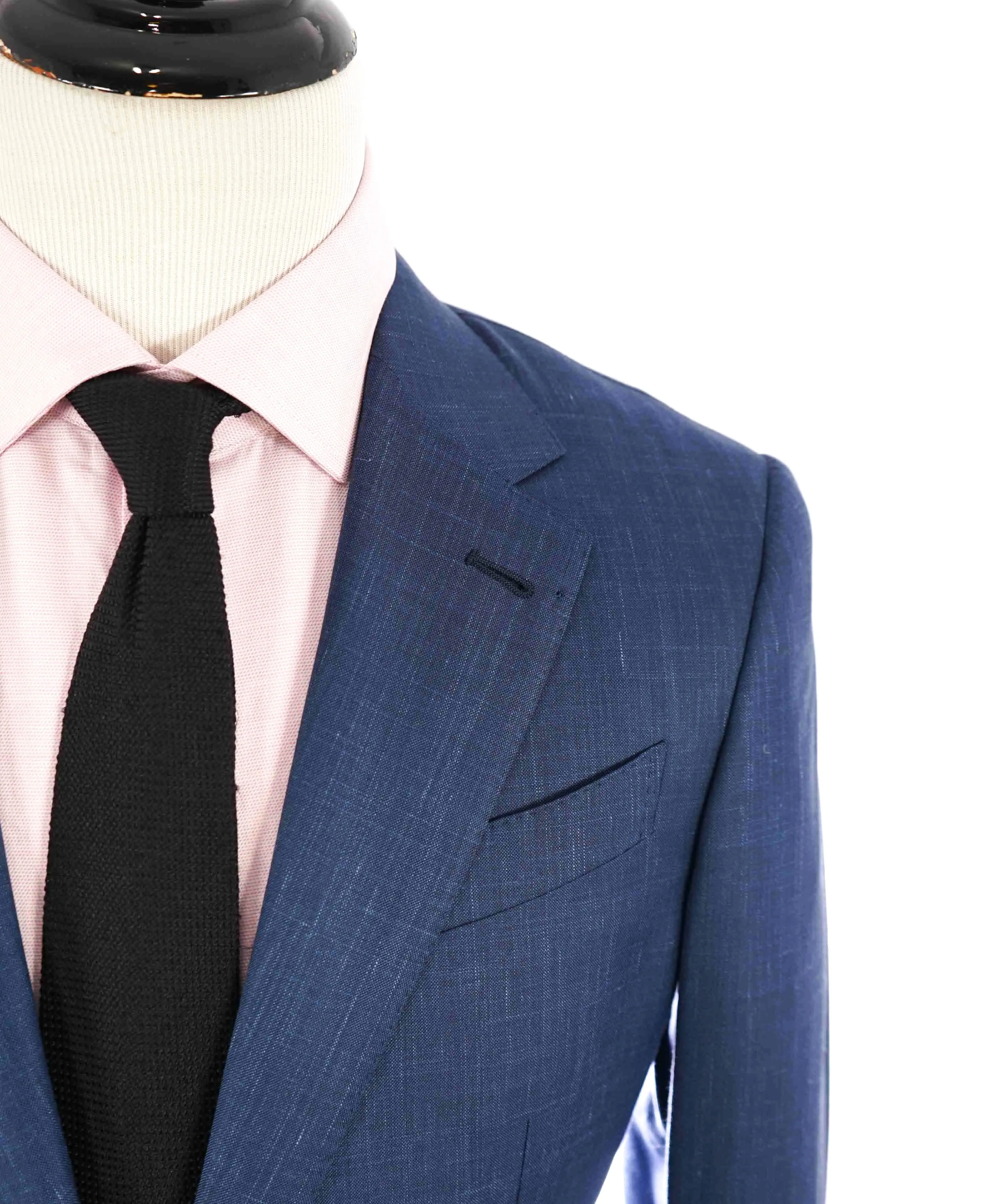 $3,290 ERMENEGILDO ZEGNA- “TORFEO SUMMER” Baby Blue W/SLK/L Blazer- 38R