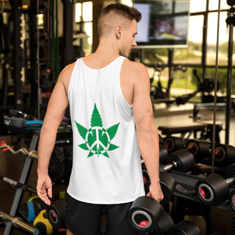 420 Peace Leaf Unisex Tank Top