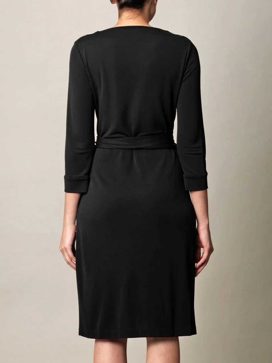 (A) Express Knit Wrap Dress
