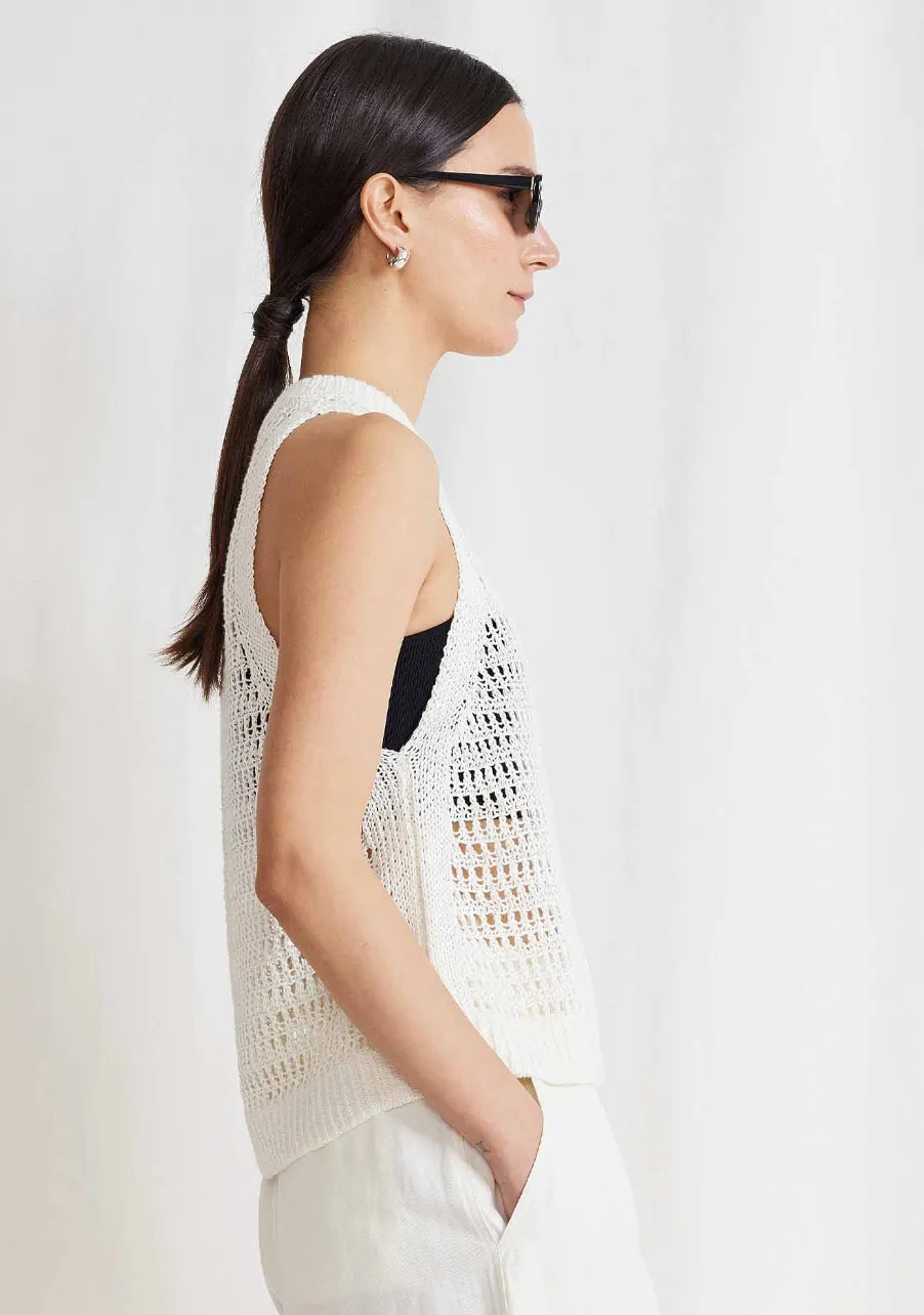 Abierta Knit Tank