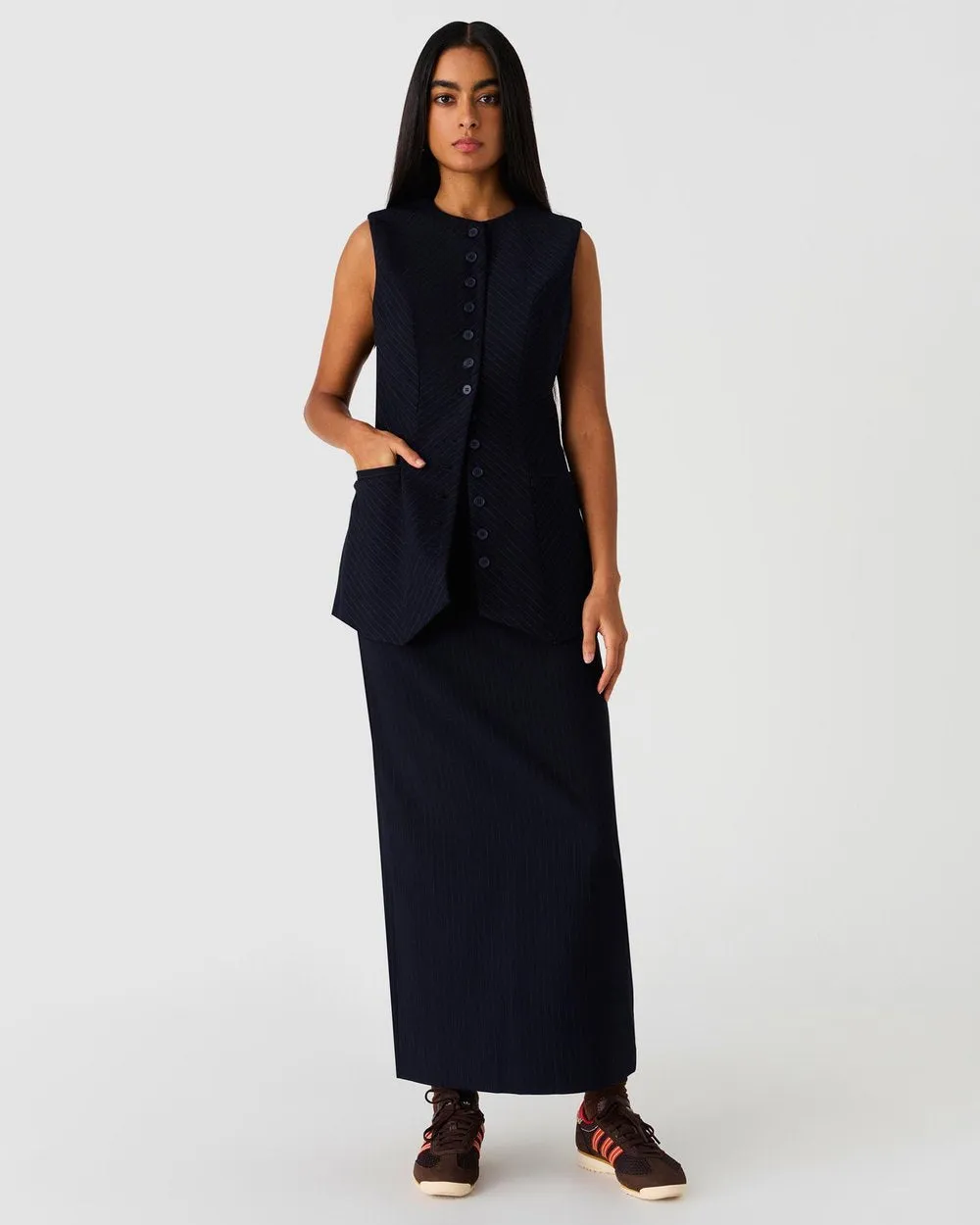 ADAN PINSTRIPE TOP