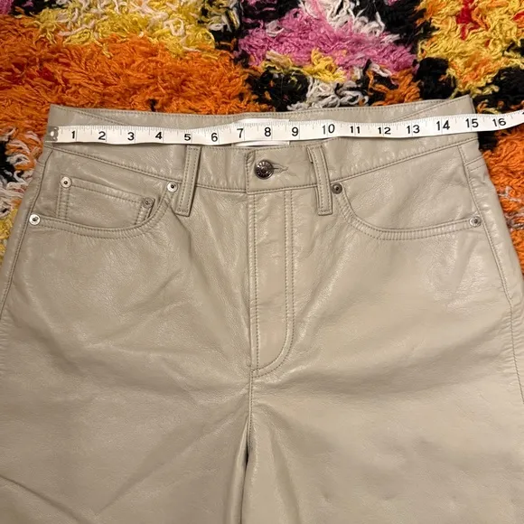 Agolde Recycled Leather Bermuda Shorts