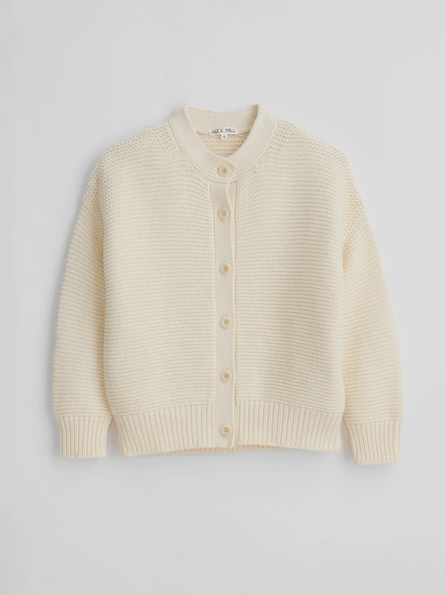 Alex Mill - Ivory Nico Cardigan in Cotton