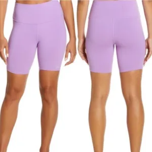 Alo High Waist Biker Shorts Lilac Airbrush Size XS