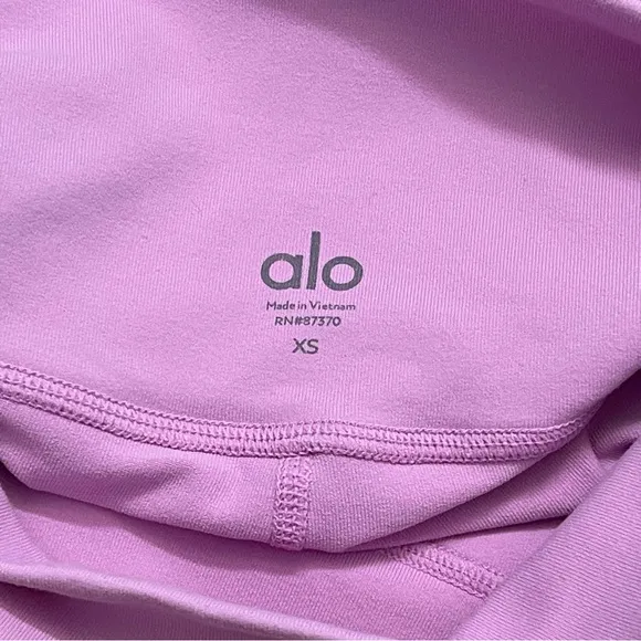 Alo High Waist Biker Shorts Lilac Airbrush Size XS