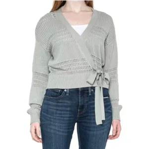Alp N Rock Mint Green Seylah Wrap Cotton Sweater Cardigan Size S