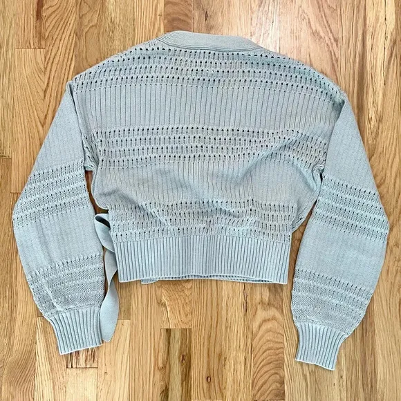 Alp N Rock Mint Green Seylah Wrap Cotton Sweater Cardigan Size S