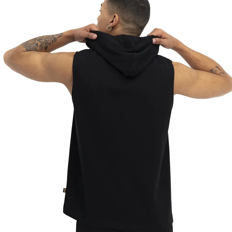 Alpha Industries Logo Hoodie Tank Top - Black