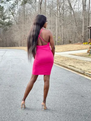 Anna Dress | Fucshia