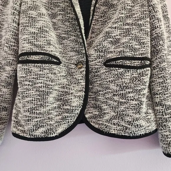 Anthropologie Cartonnier Cotton Blend Blazer Jacket Size 4