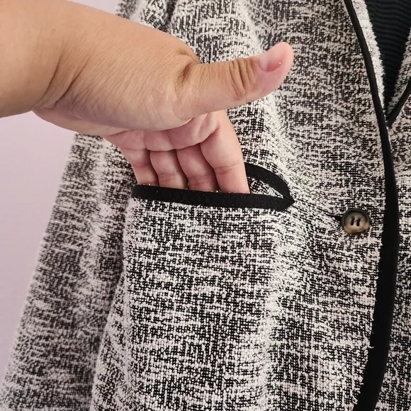 Anthropologie Cartonnier Cotton Blend Blazer Jacket Size 4