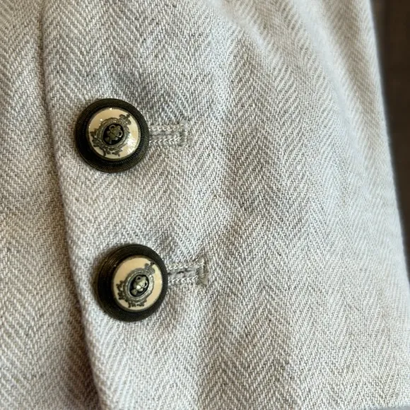 Anthropologie Linen Blend Blazer