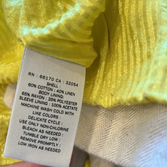 Anthropologie Linen Blend Blazer