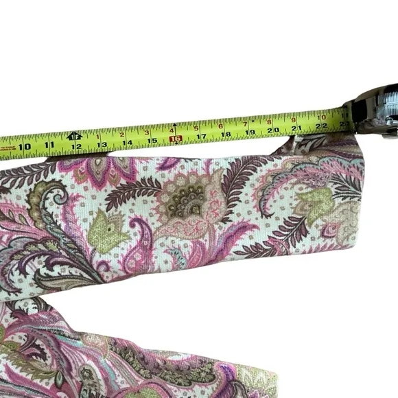 Austin Reed London New York pink paisley print tailored blazer boho corduroy 4P