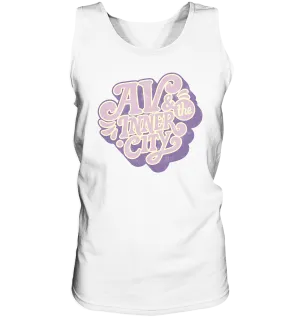 AV & the Inner City / Premium Men's Tank with Purple Logo