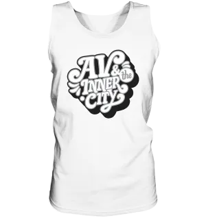 AV & the Inner City / Premium Men's Tank with White and Black Logo