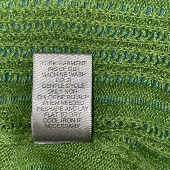 AVENUE sweater open front waterfall cardigan long sleeve crochet knit size 18-20