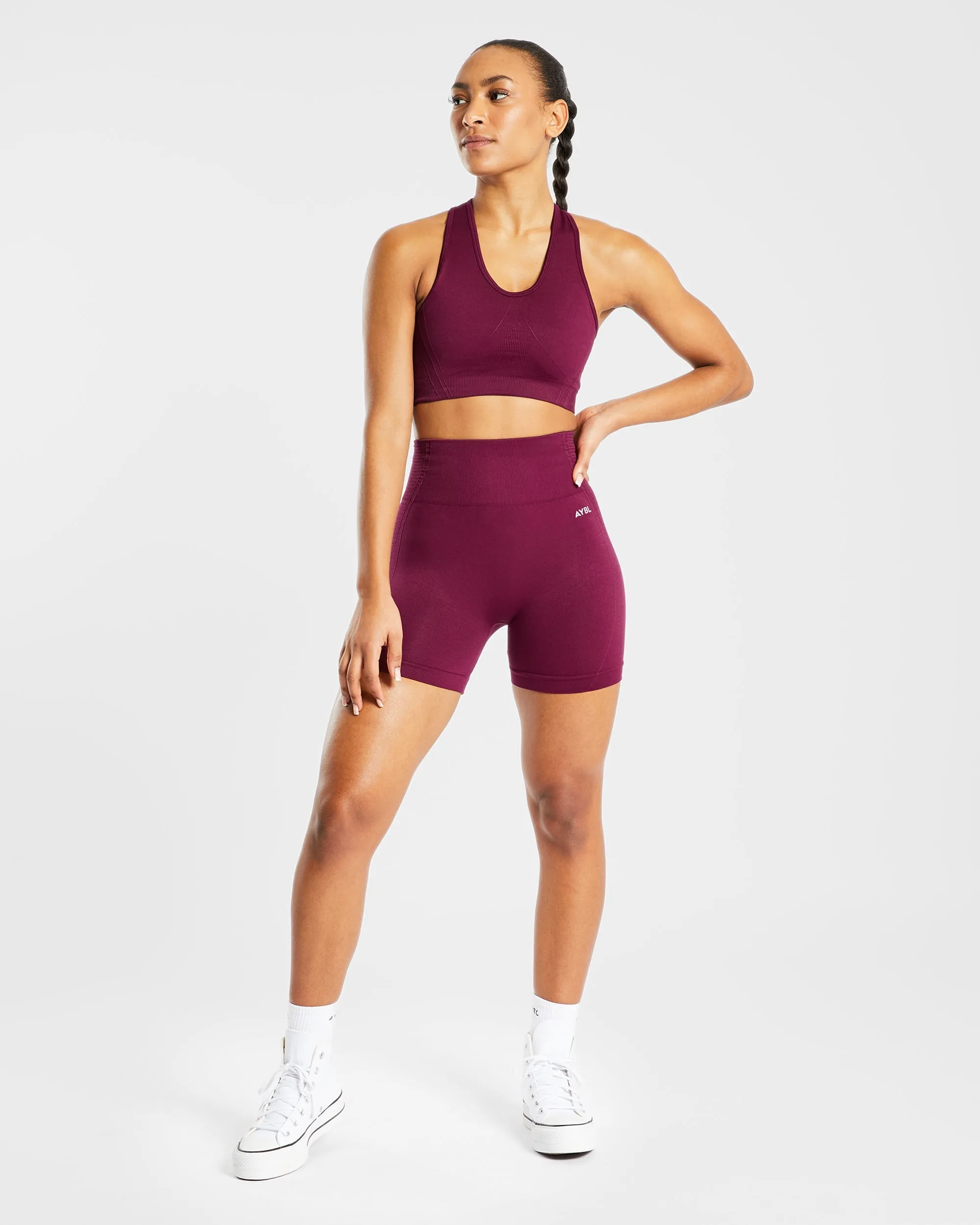 Balance V2 Seamless Shorts - Purple Wine