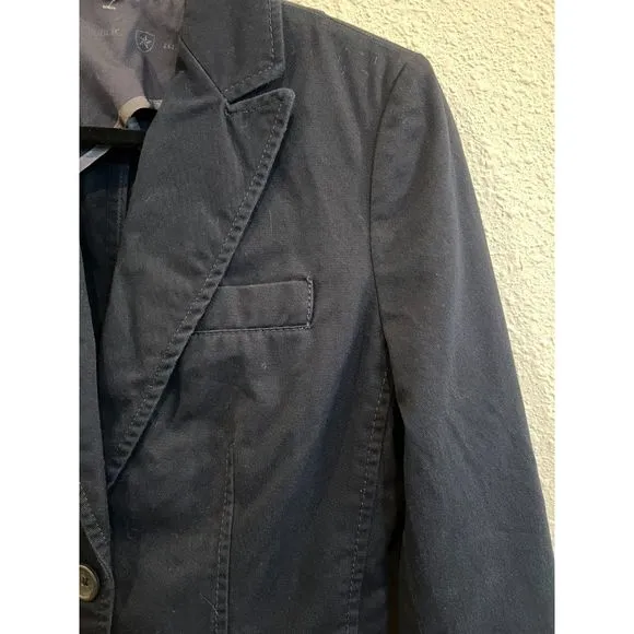 Banana Republic Blue 2 button Blazer Size 6 a973
