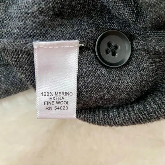 Banana Republic Gray Wool Cardigan Size Large