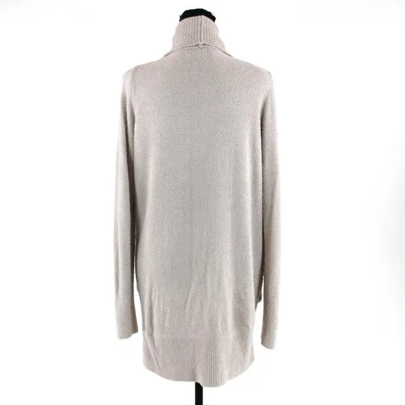 Barefoot Dreams Bamboo Chic Lite Circle Sweater Cardigan Taupe M Nylon Sweater