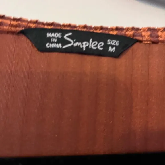 Beautiful burnt orange corduroy wrap dress