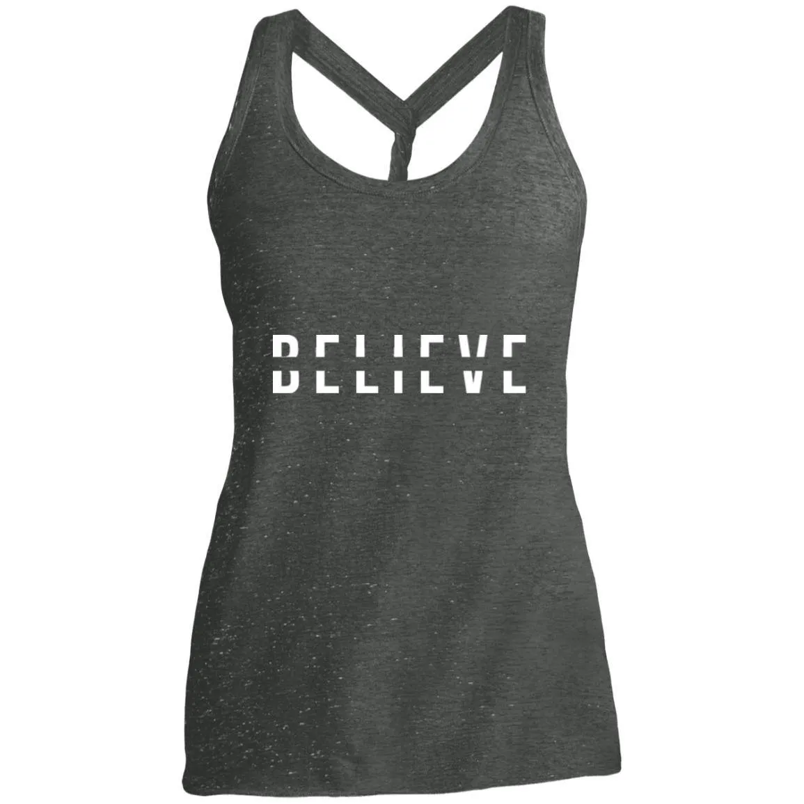 BELIEVE Ladies' Cosmic Twist Back Tank