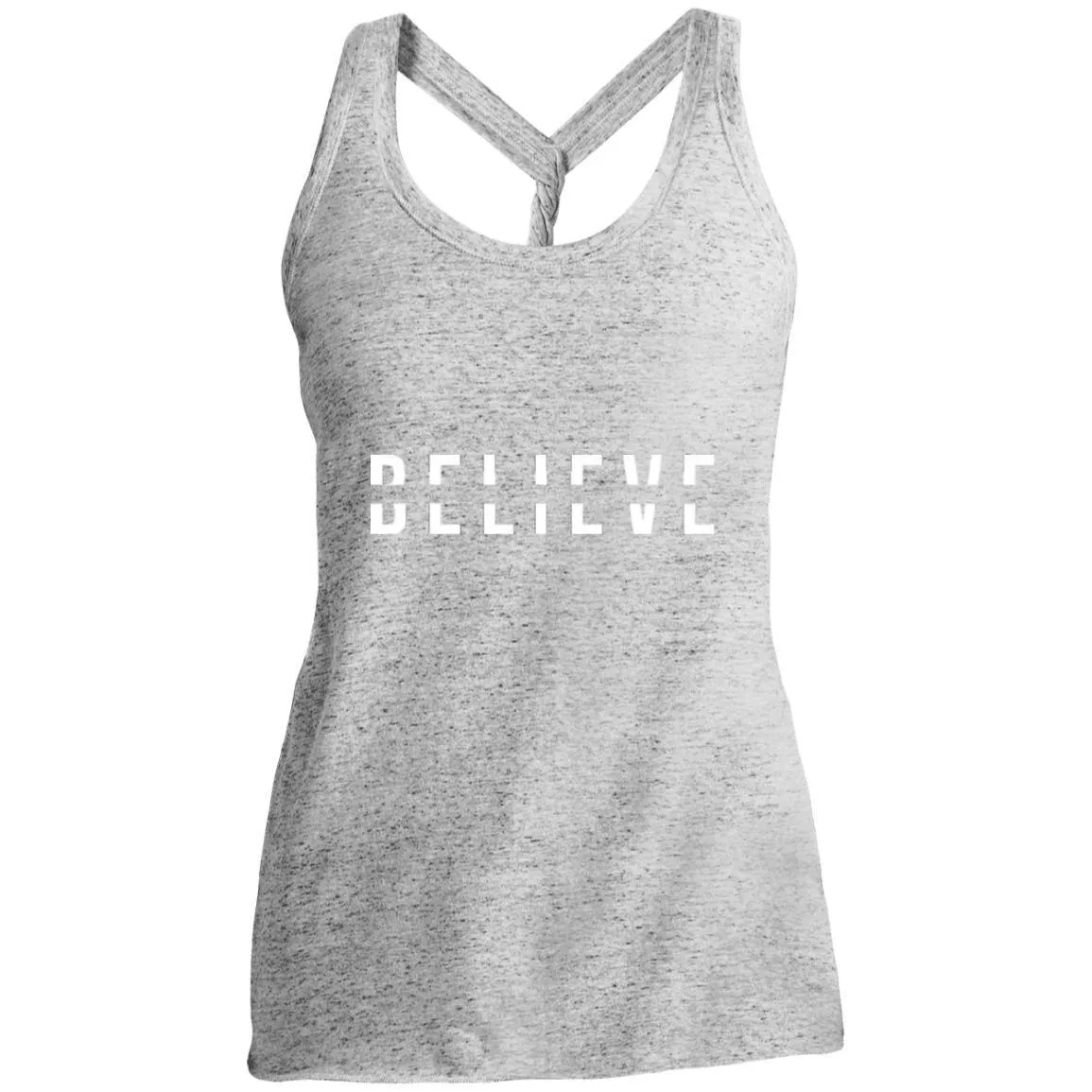 BELIEVE Ladies' Cosmic Twist Back Tank