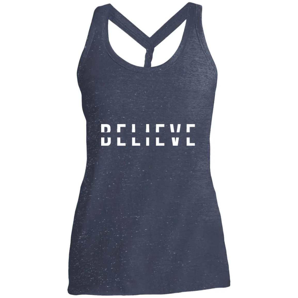 BELIEVE Ladies' Cosmic Twist Back Tank