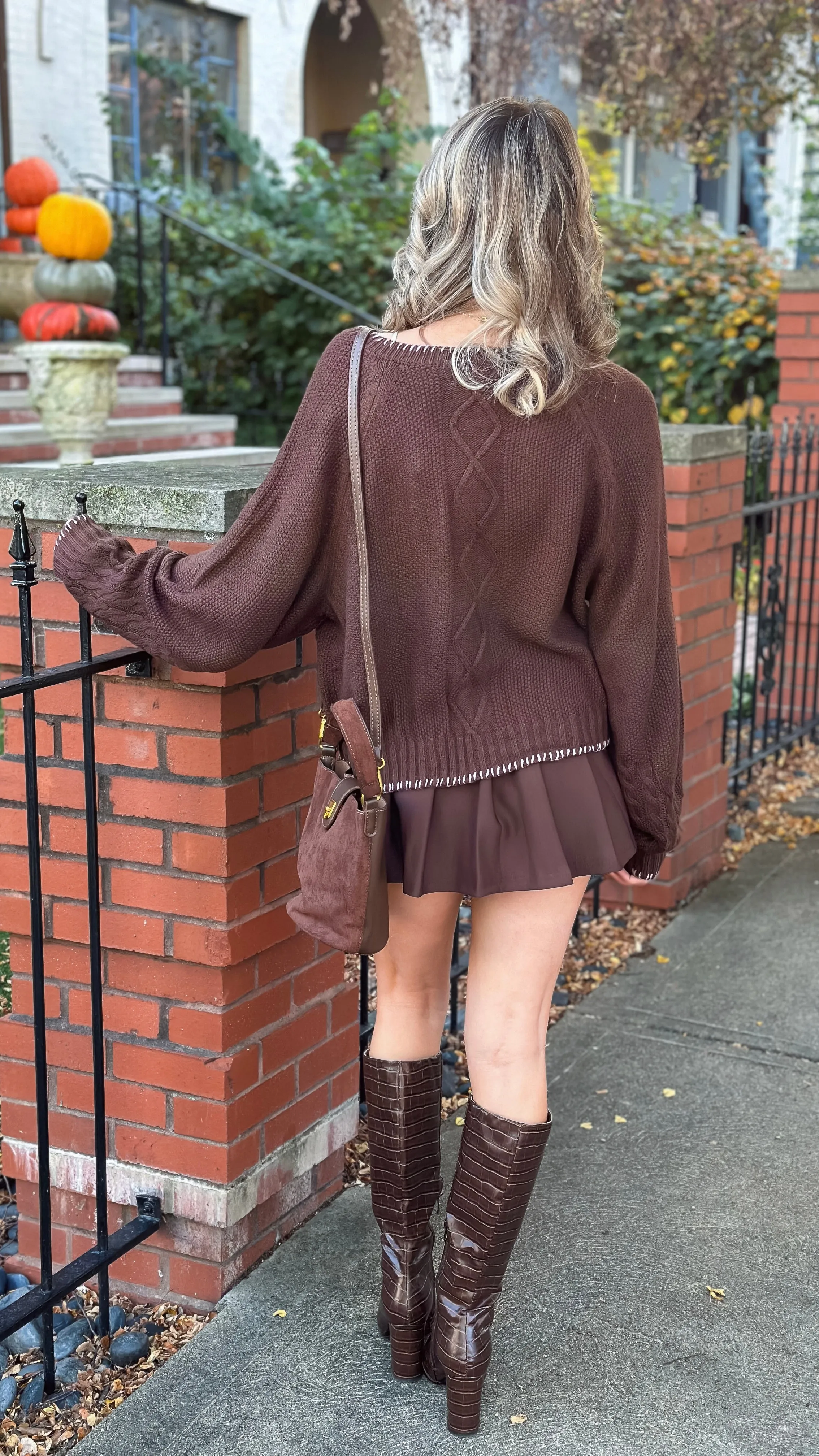 Belong Together Mocha Bow Cardigan