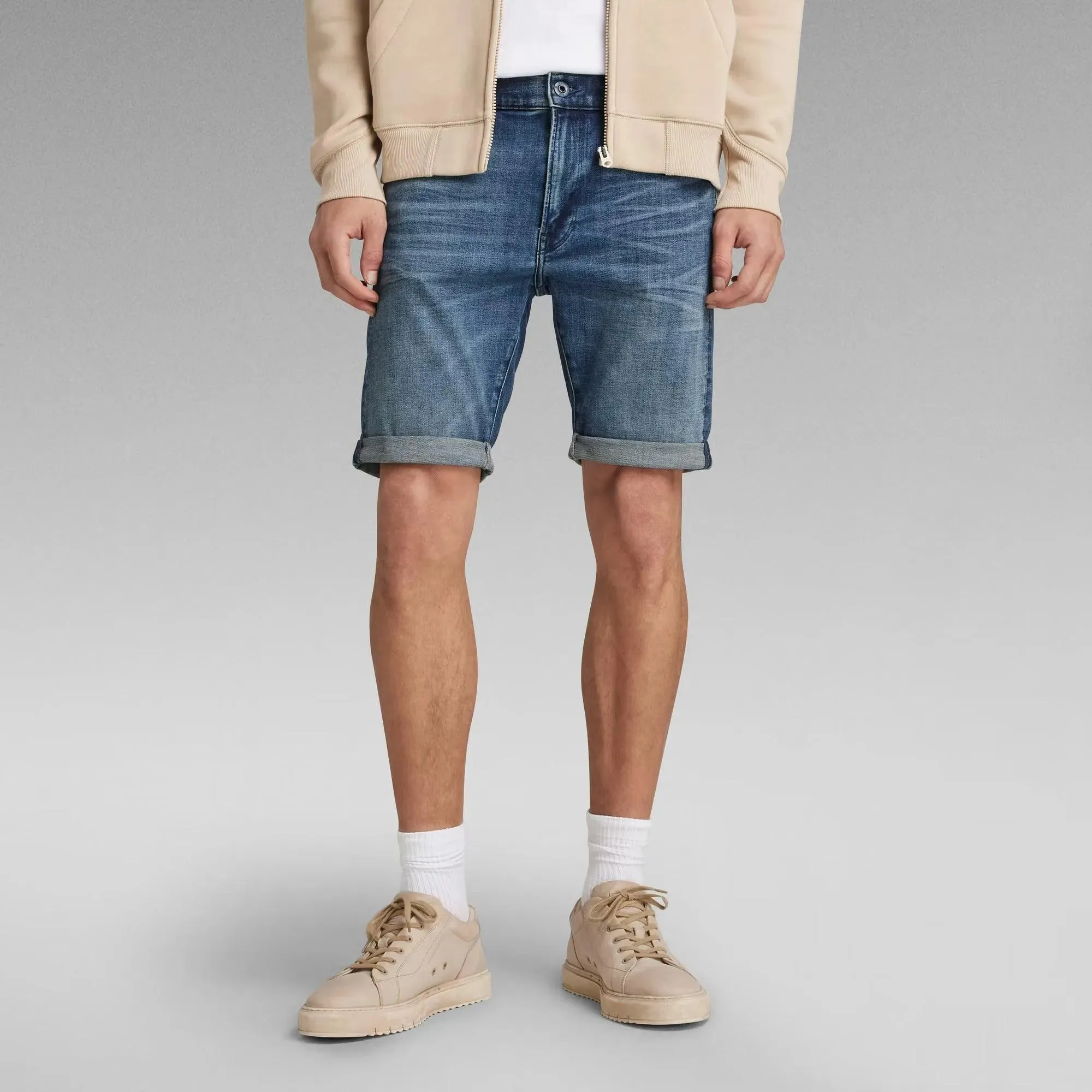 Bermudas 3301 Slim Denim Faded Cascade