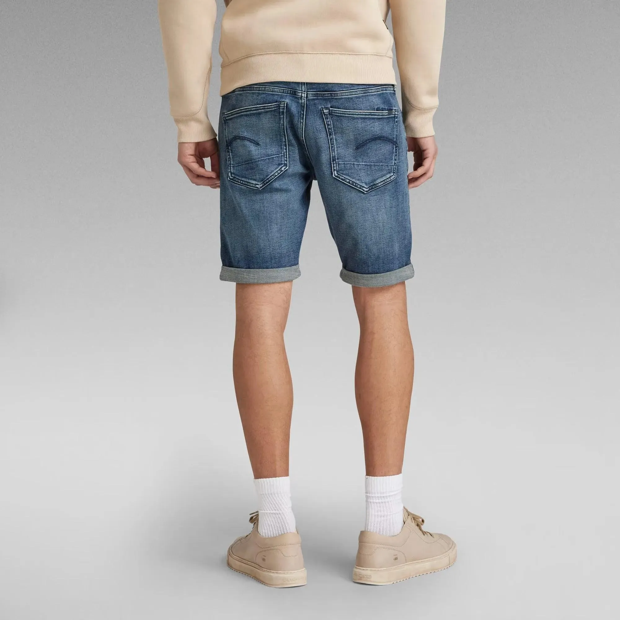 Bermudas 3301 Slim Denim Faded Cascade