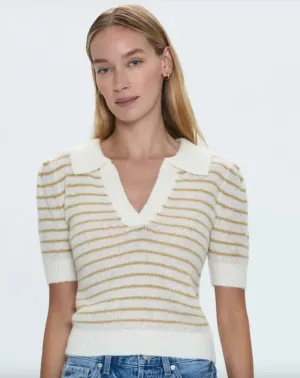 Billie Pleat Sleeve Top-Pistachio