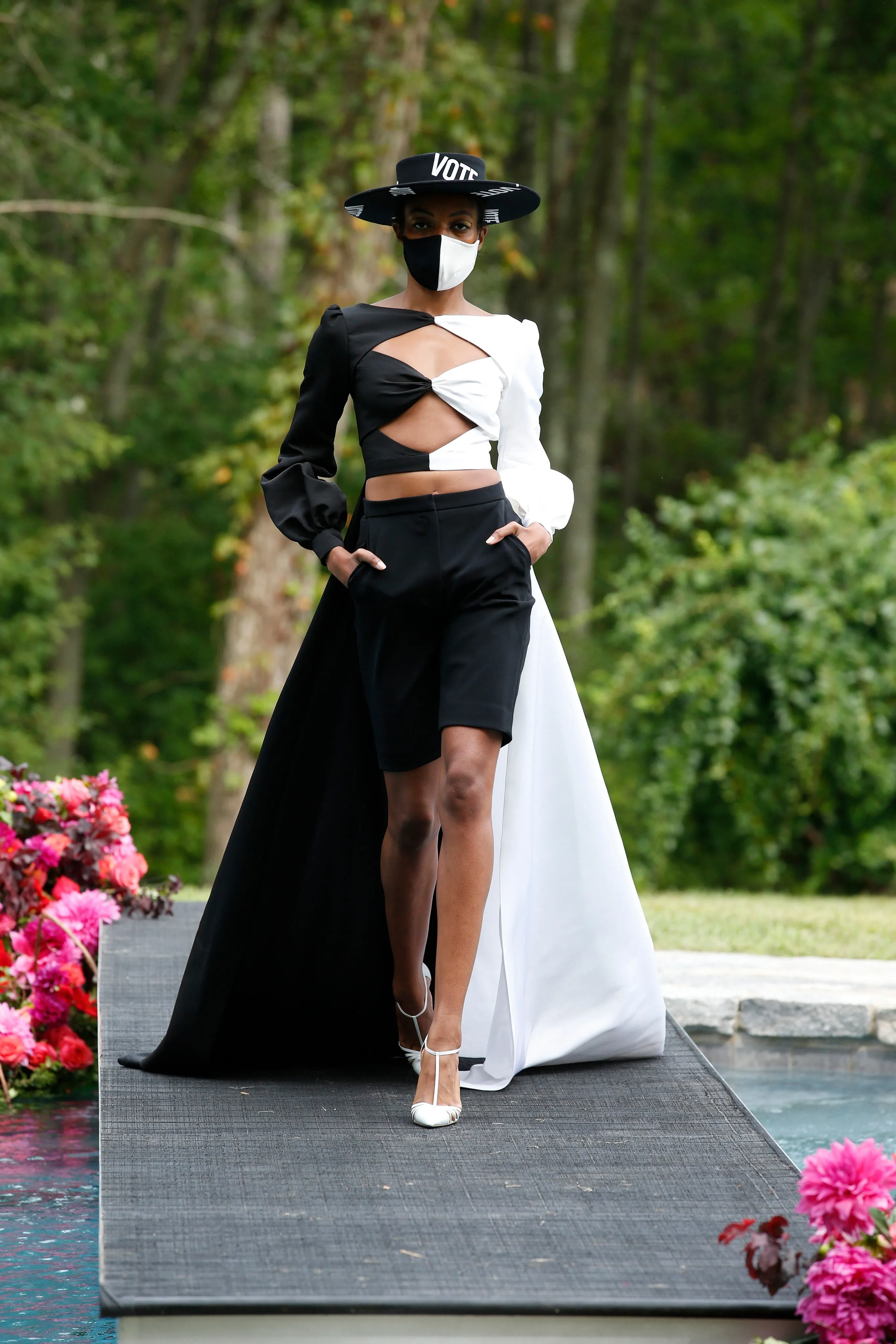 Black High Waist Bermuda Shorts