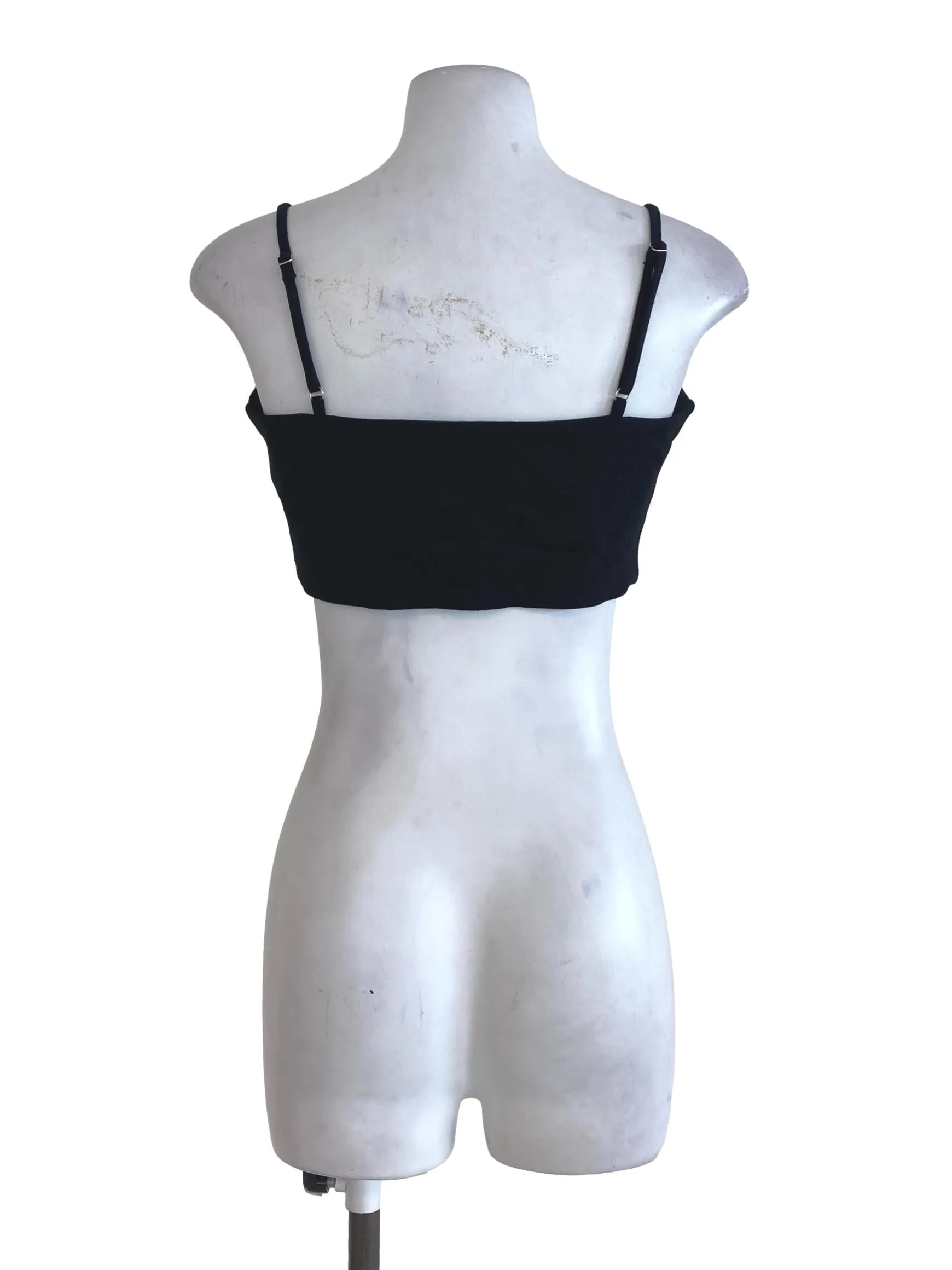 Black Plain Sleeveless Top