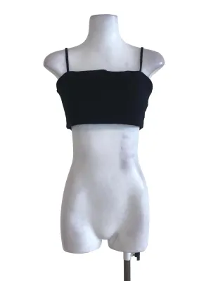Black Plain Sleeveless Top