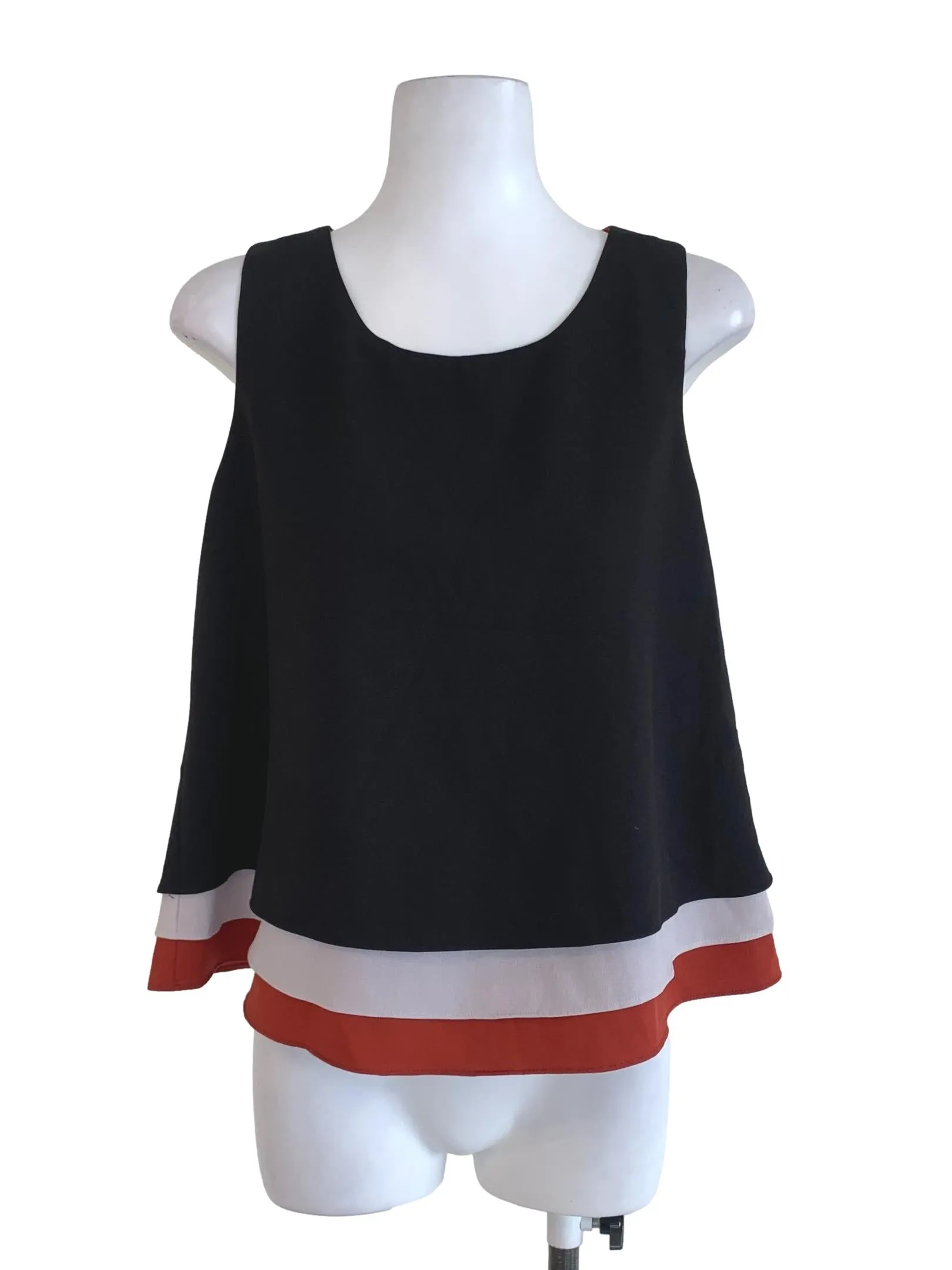 Black Plain Sleeveless Top