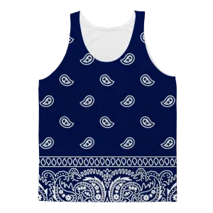 Blue Bandana Adult Tank Top