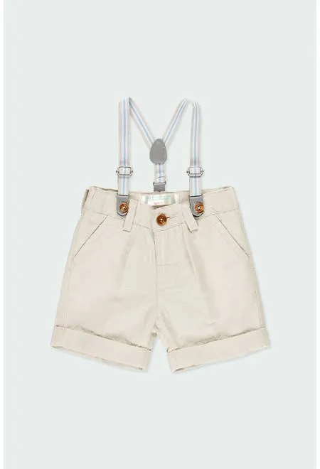 Boboli Bermuda Shorts with Detachable Braces