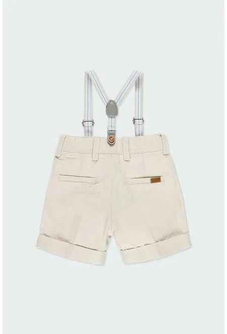 Boboli Bermuda Shorts with Detachable Braces