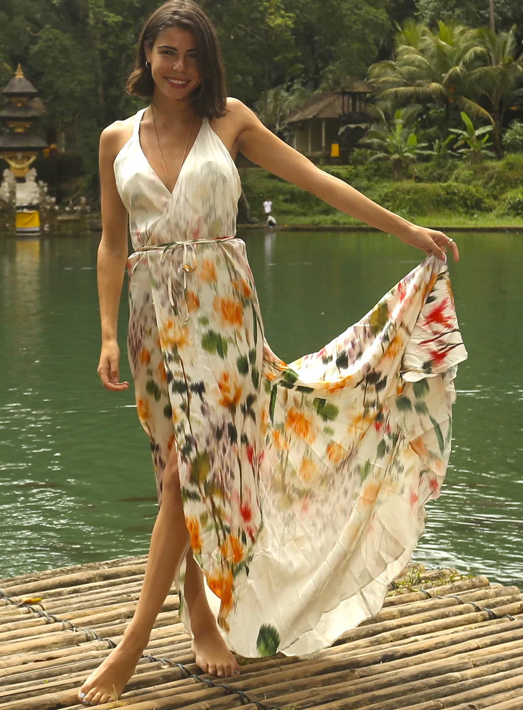 Bouquet Wrap Dress