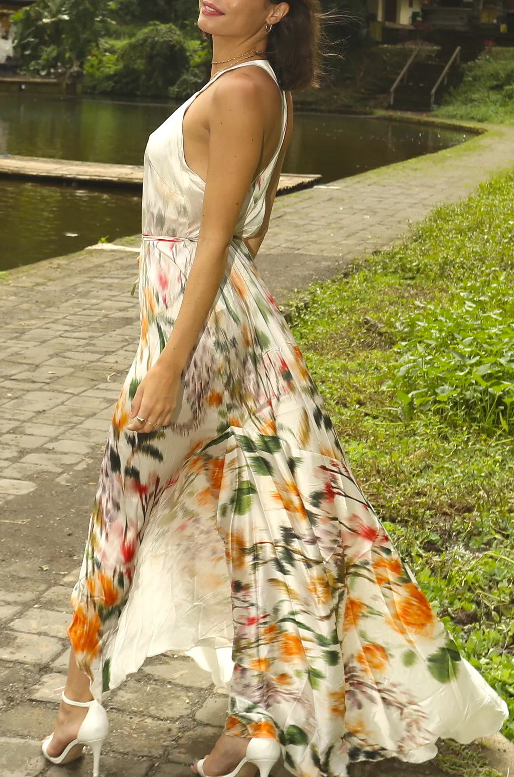 Bouquet Wrap Dress