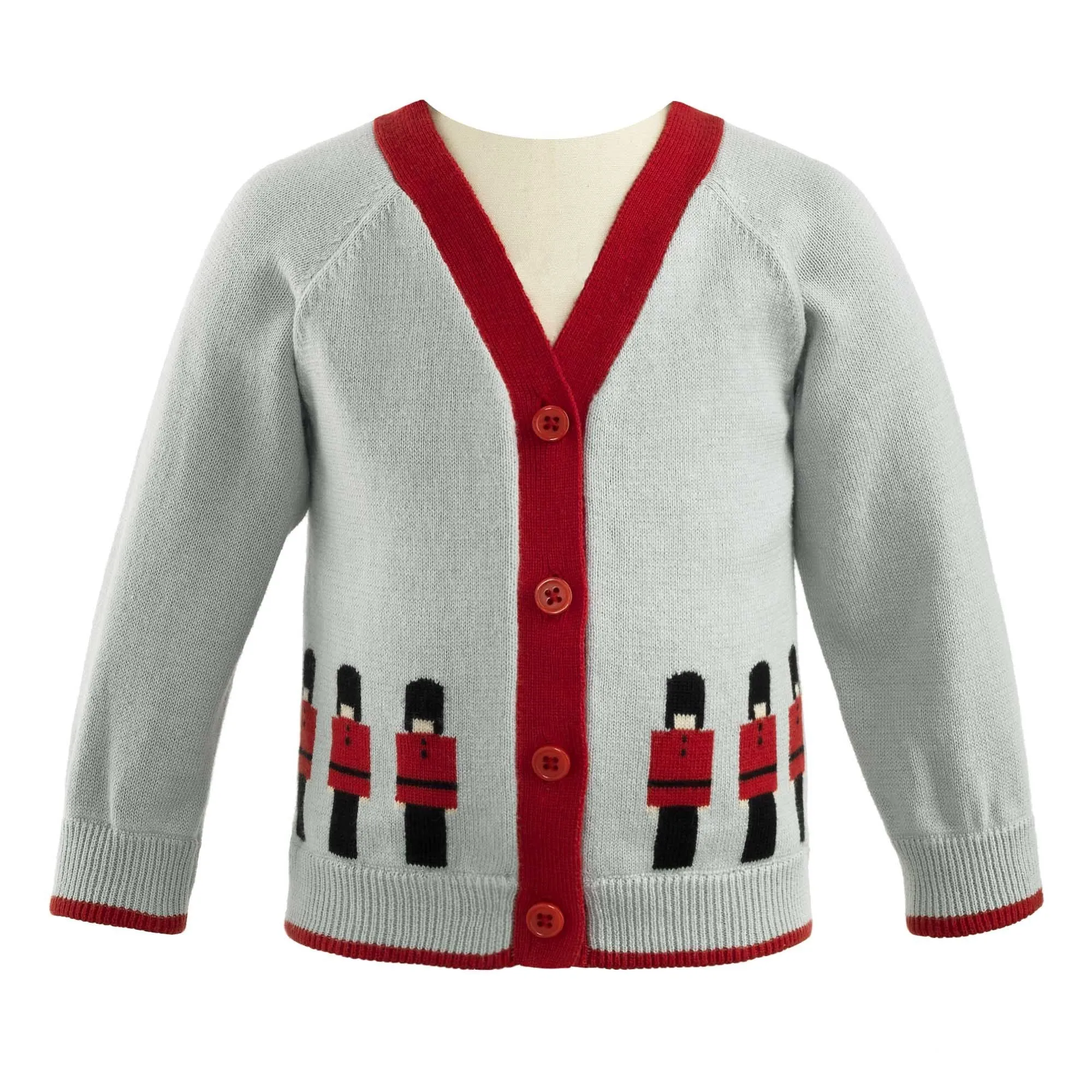 Boys Soldier Intarsia Cardigan