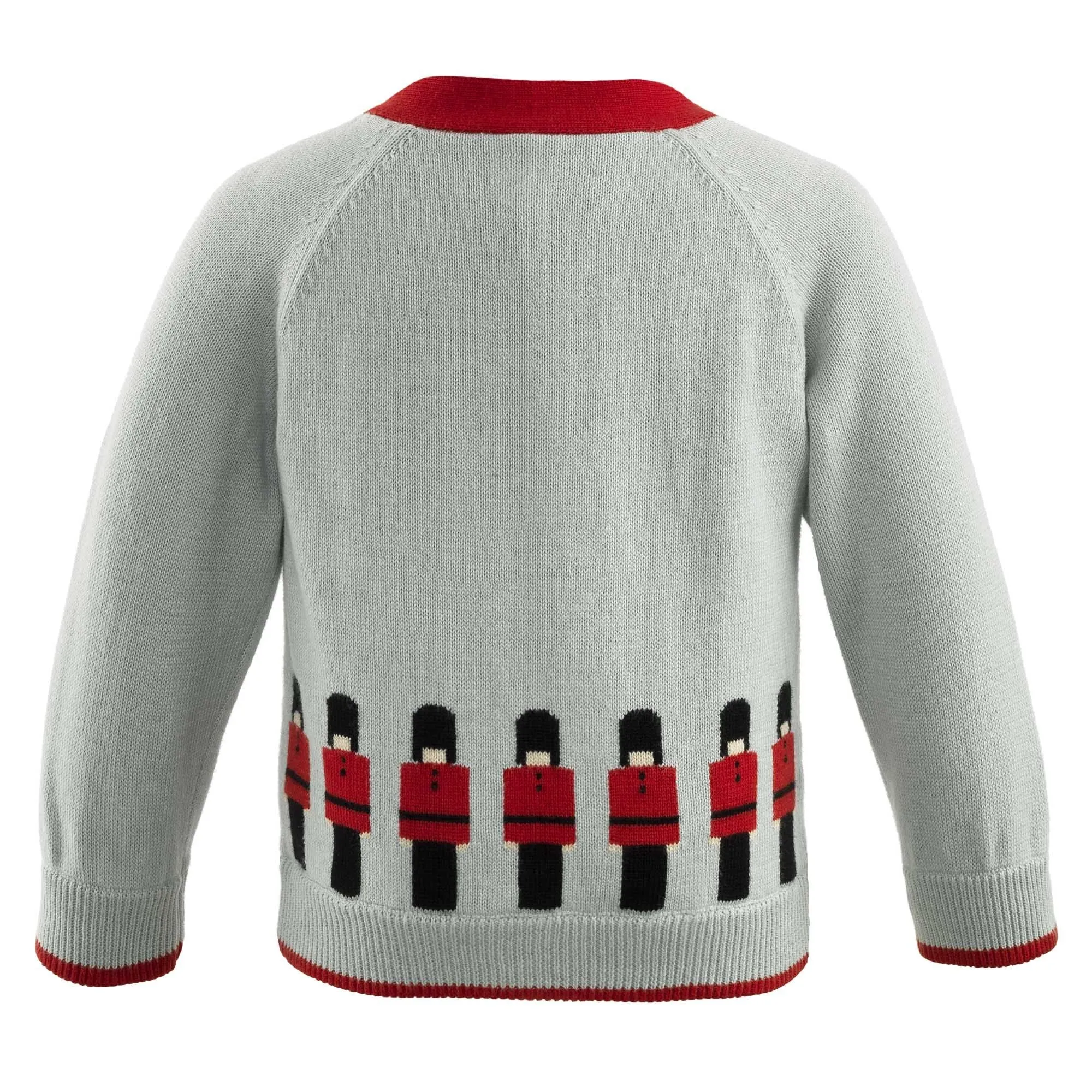 Boys Soldier Intarsia Cardigan