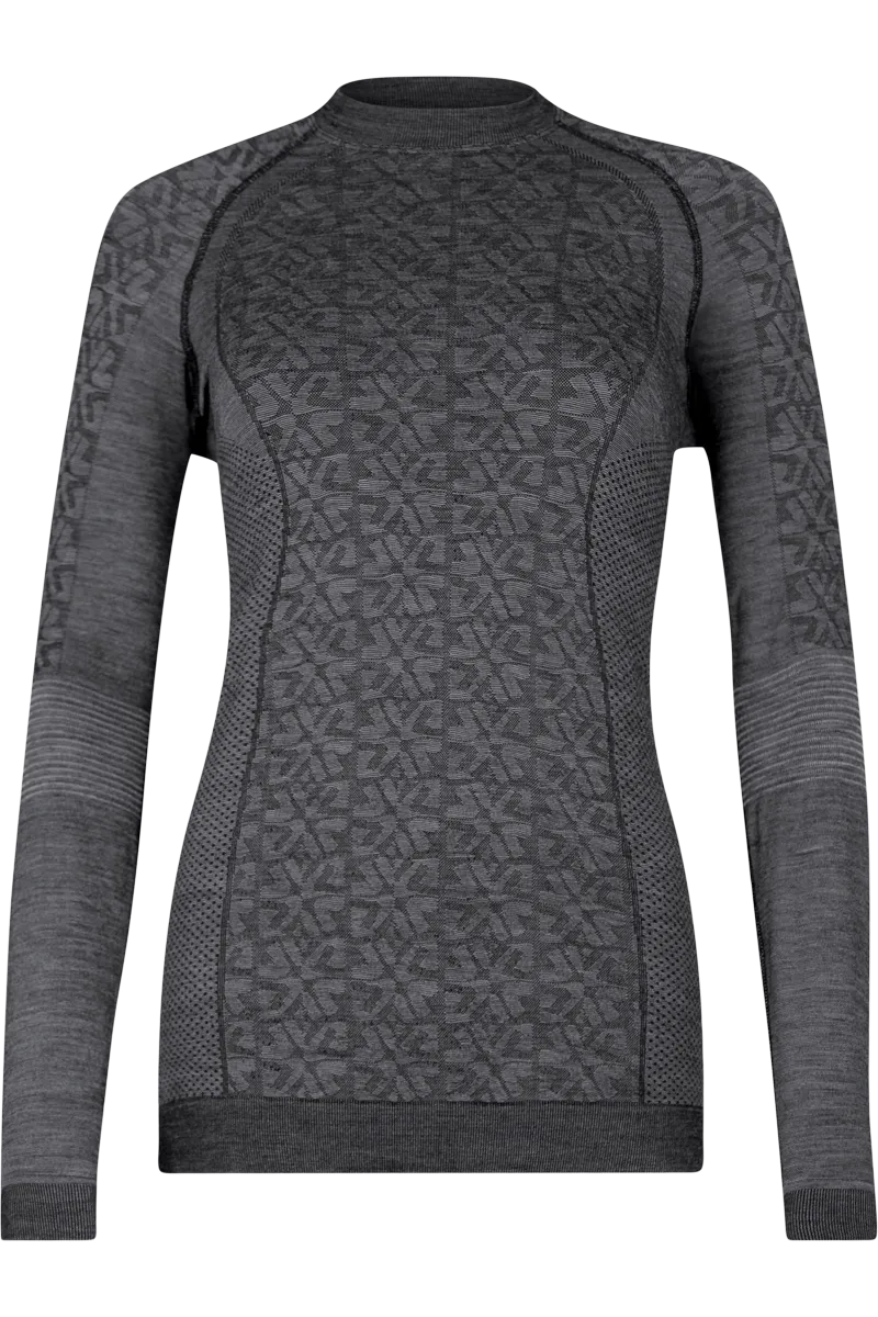 Bright Crewneck Black Wool Knit Sweater
